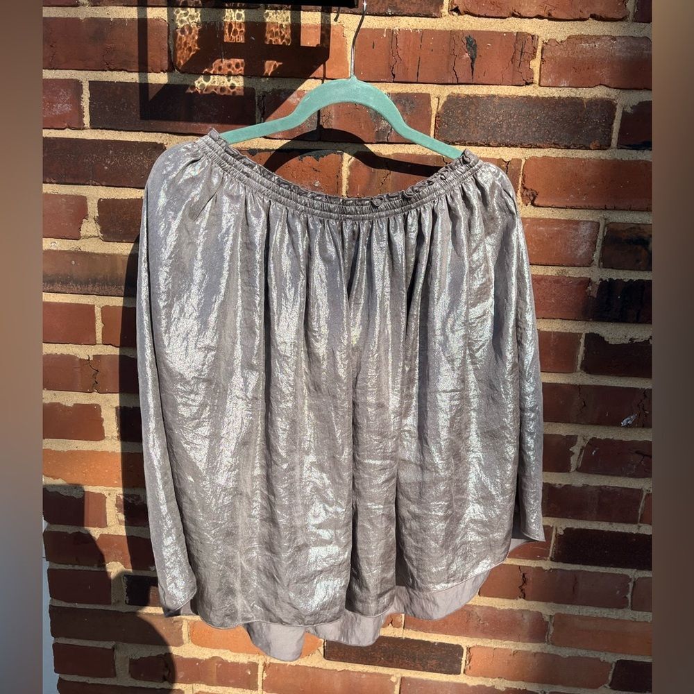 Anthropologie Corey Lynn Calter Metallic Skirt